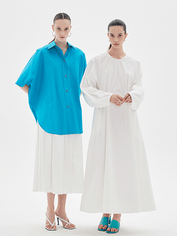 [sale] Cotton banding Dress (white)