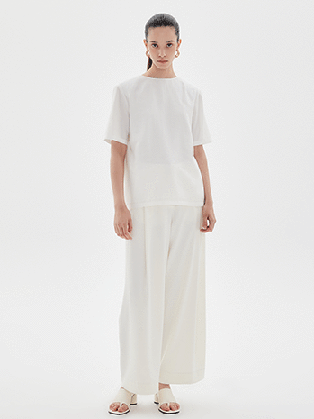 [sale] Summer pad blouse (white)