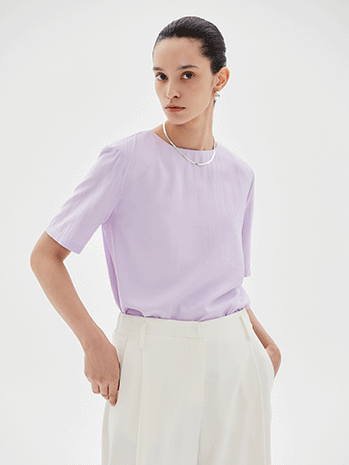 [sale] Summer pad blouse (purple)