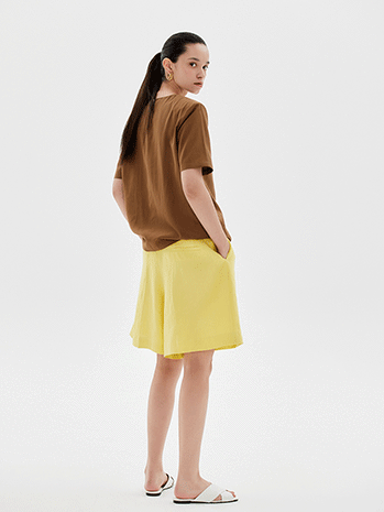 [sale] Summer pad blouse (brown)
