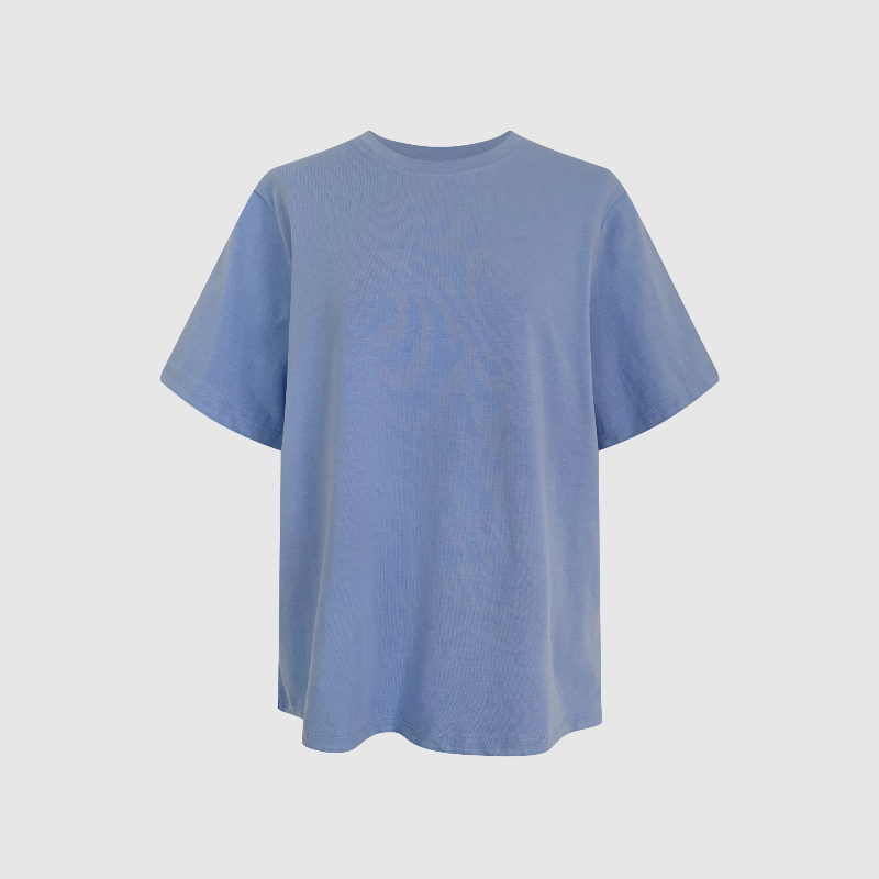 반팔 티셔츠 블루 색상 이미지-S1L38