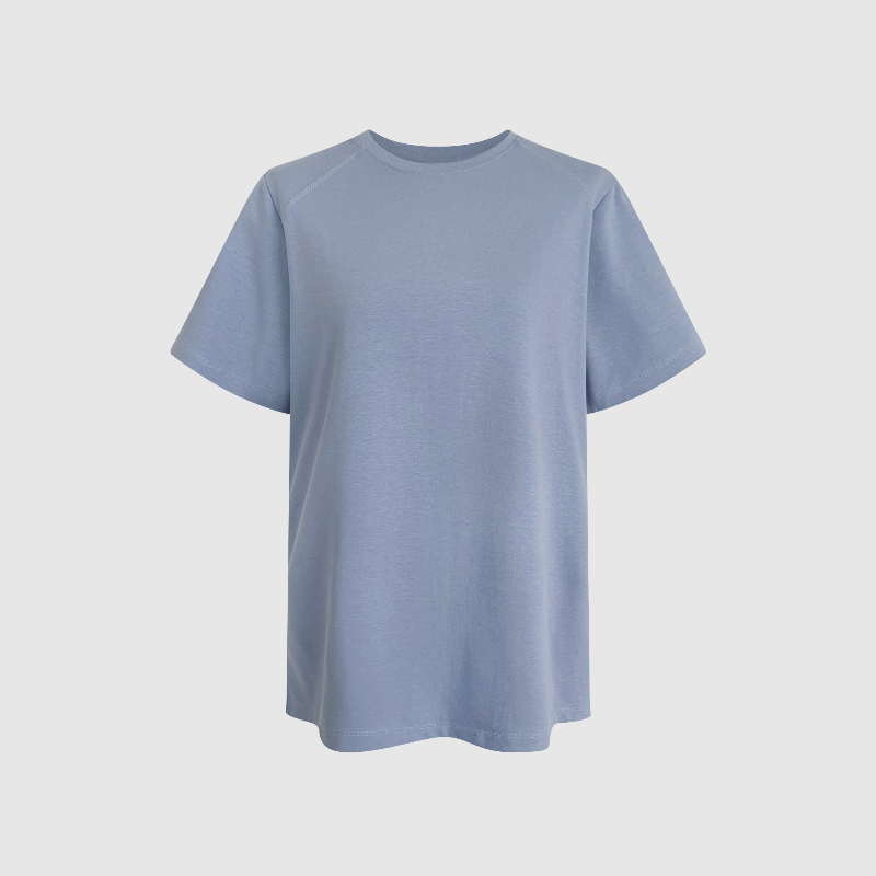반팔 티셔츠 라벤더 색상 이미지-S1L24